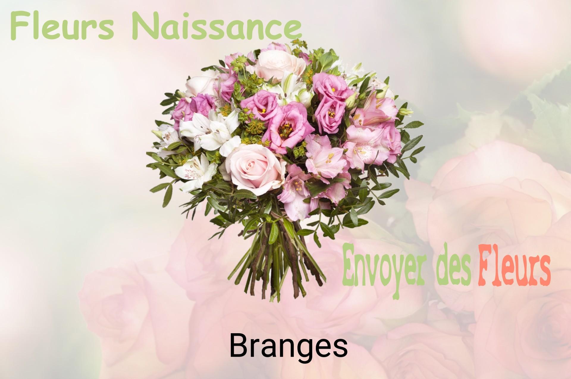 Bouquet de fleurs de naissance livré à Branges
